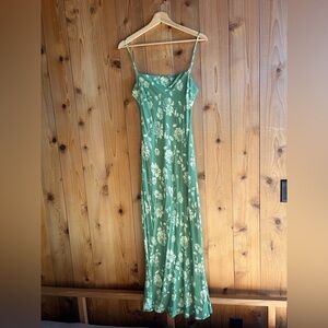 NWT Dress Forum draped back floral slip dress M